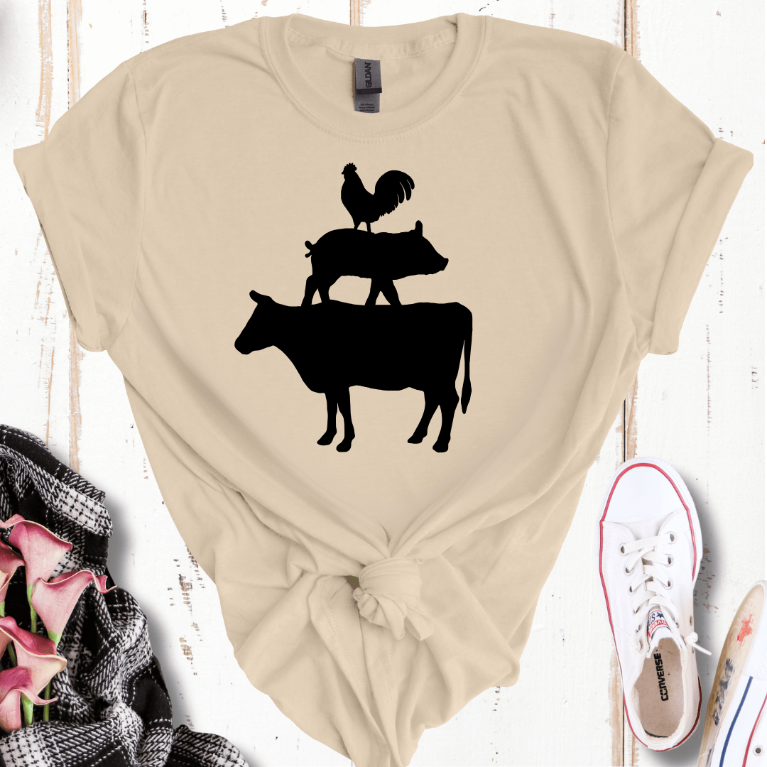 Farm Animal Silhouette T-Shirt