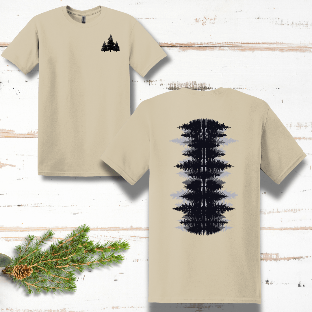 Pine Forest Back Design T-Shirt