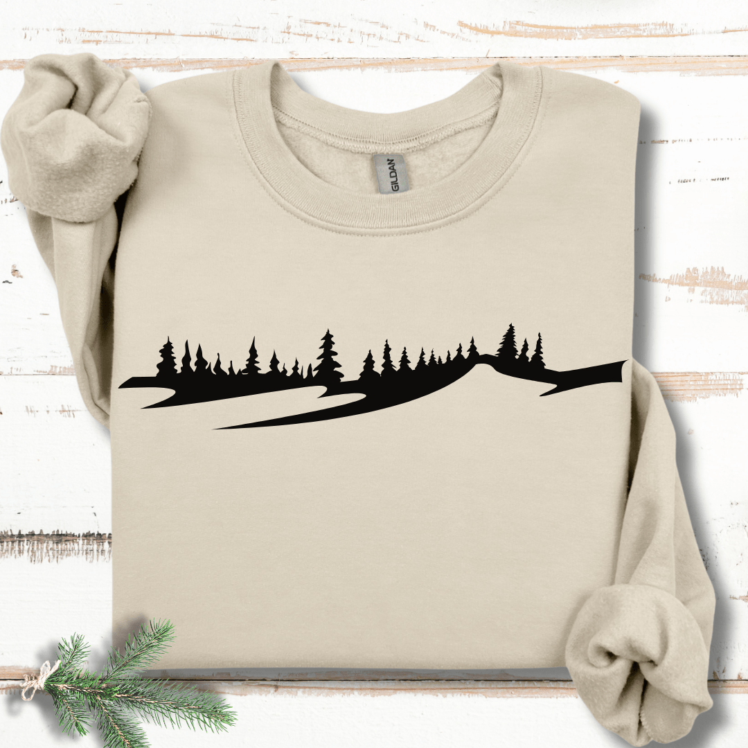 Minimalist Winter Slope  Sweatshirt