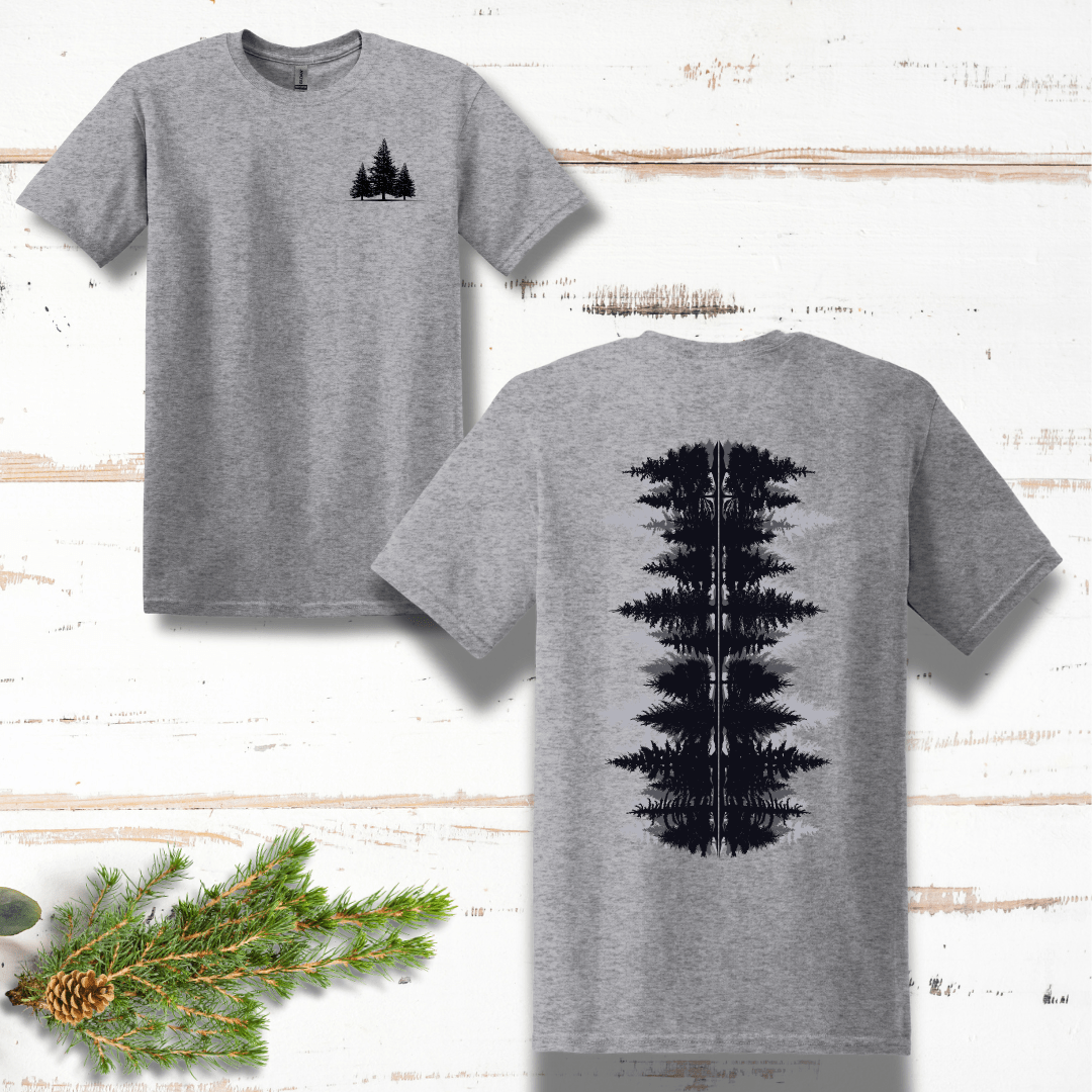 Pine Forest Back Design T-Shirt