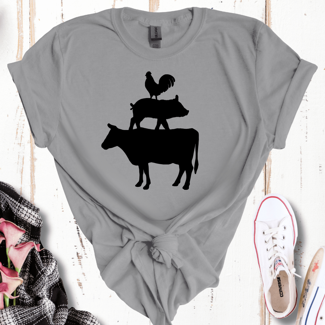 Farm Animal Silhouette T-Shirt