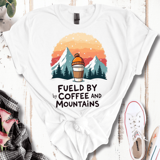 Fueled By Coffee and Mountains T-Shirt