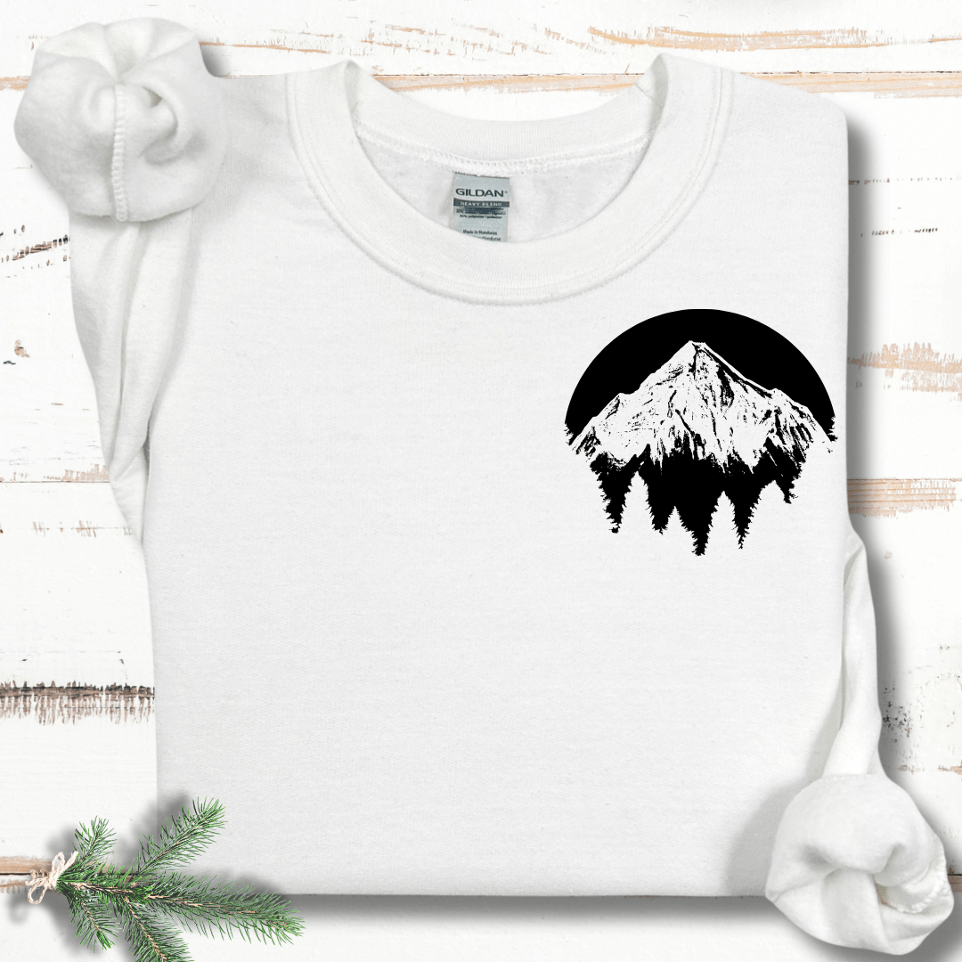 Pocket Mountain Silhouette Sweatshirt