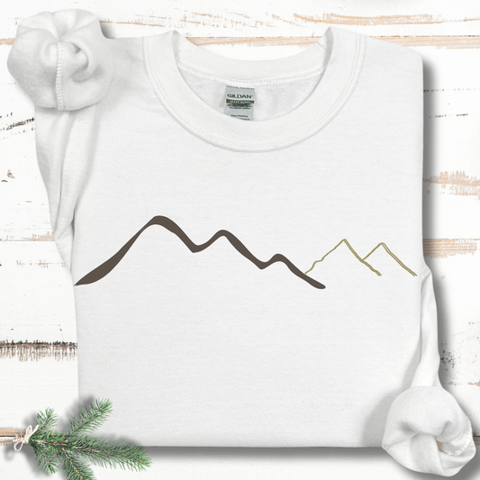 Minimalist Mountain Wisps Sweatshirt