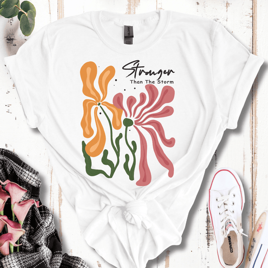 Boho Floral Stronger Than the Storm T-Shirt