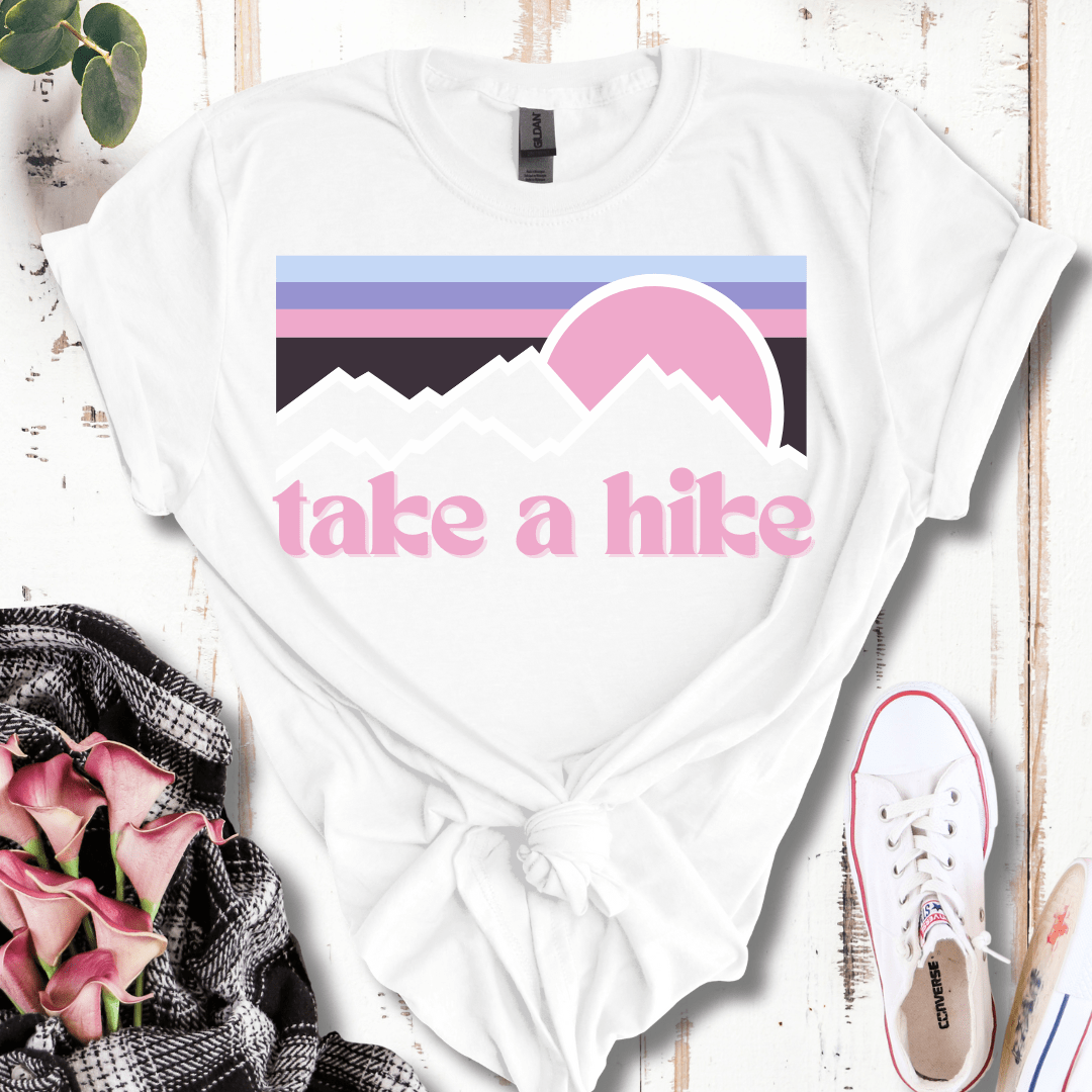 Pastel Retro Take a Hike T-Shirt