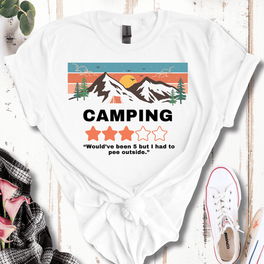 Camping 3 Stars- Had to Pee Outside T-Shirt