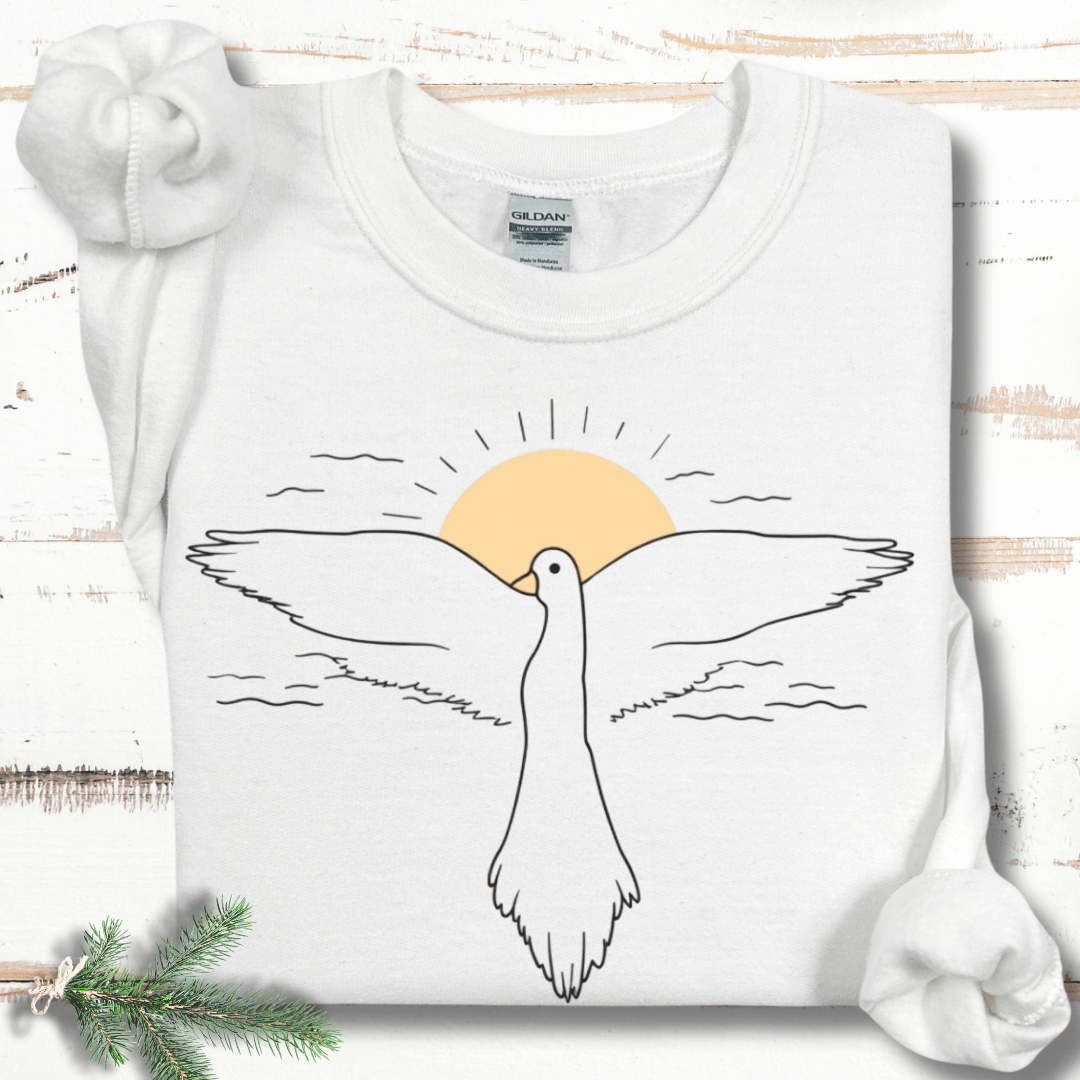 Line Art Bird in Flight Sweatshirt