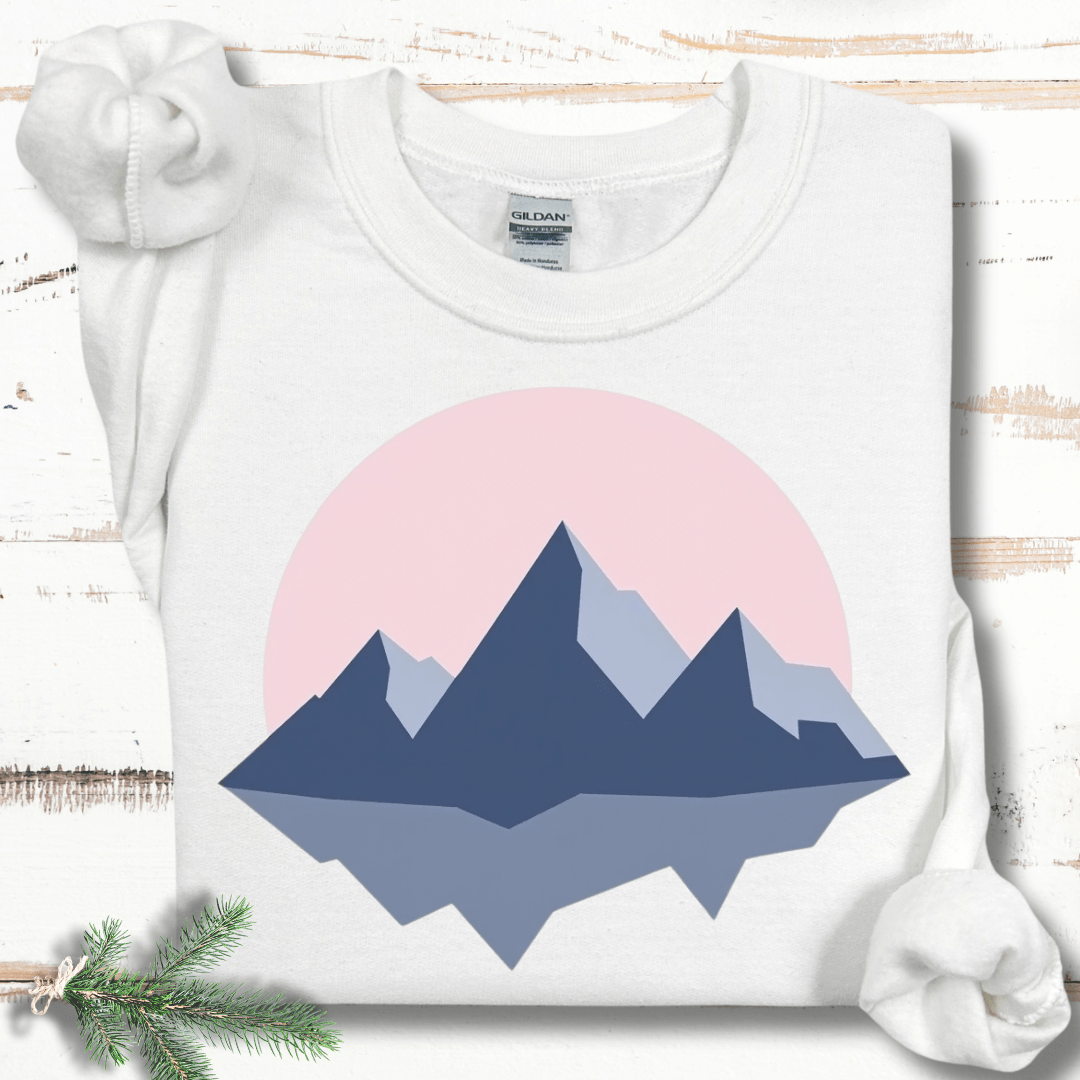 Pastel Mountain Sunrise Sweatshirt