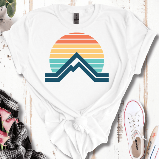 Retro Mountain Sunset T-Shirt