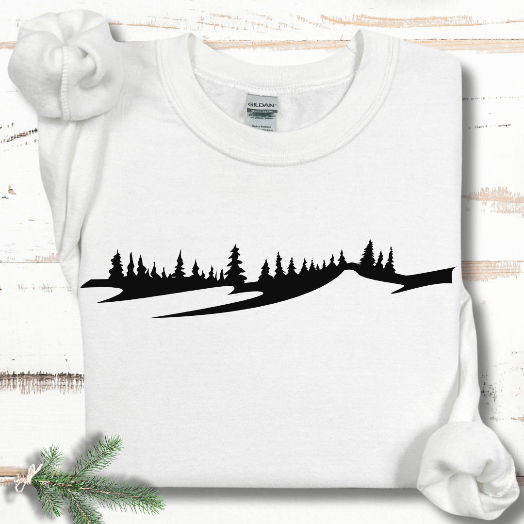 Minimalist Winter Slope  Sweatshirt