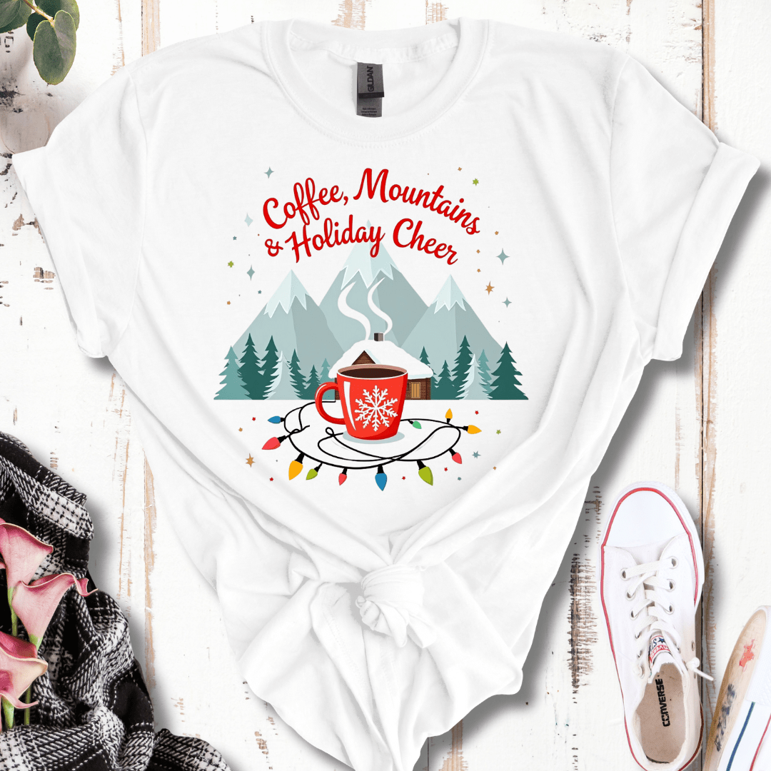 Coffee Mountains and Holiday Cheer T-Shirt