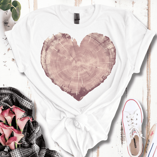 Tree Trunk Heart T-Shirt