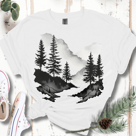 Misty Mountain Morning T-Shirt