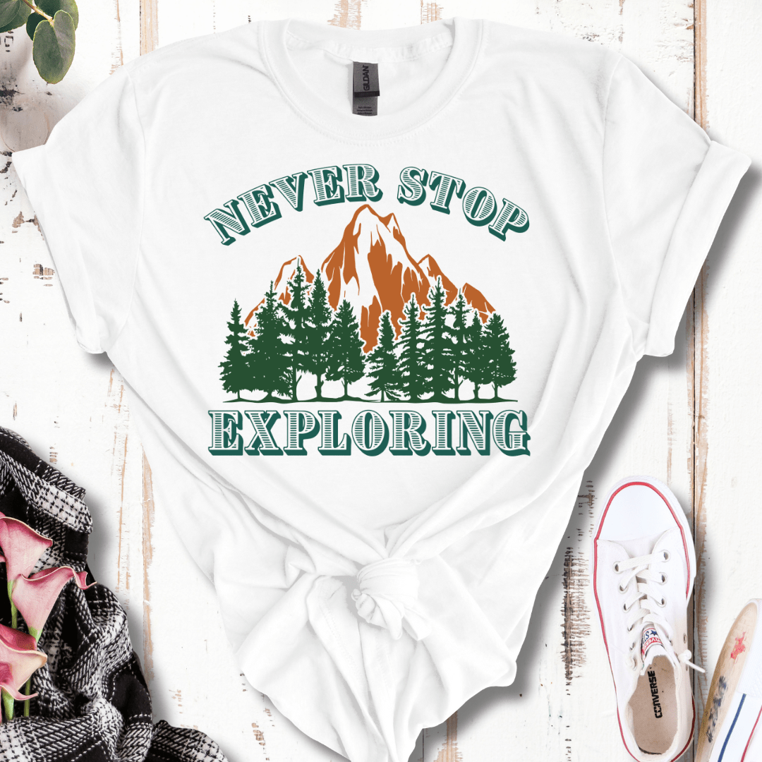 Never Stop Exploring T-Shirt